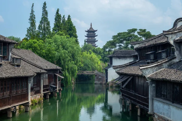 Çin Deki Wuzhen Peyzaj — Stok fotoğraf