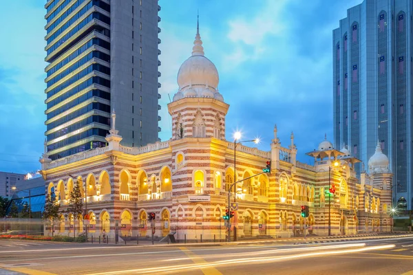 Ulusal Tekstil Müzesi Kuala Lumpur Geceleri — Stok fotoğraf