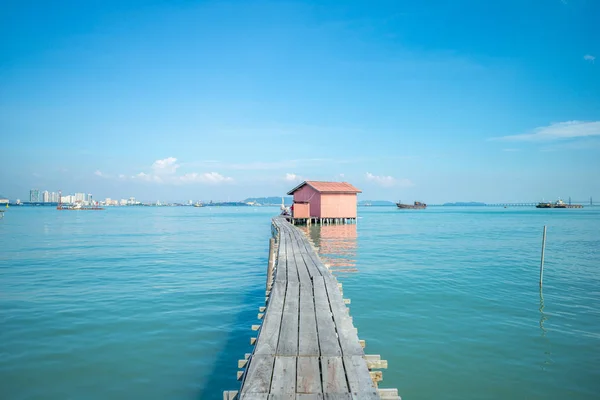 Tan Molo Una Delle Banchine Del Clan Penang Malesia — Foto Stock