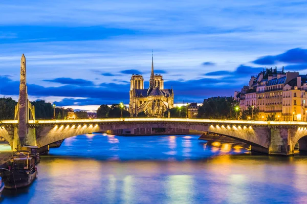 Notre Dame Paris Kathedrale Und Seine Fluss — Stockfoto