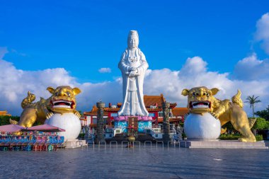 Keelung, Tayvan parkta Chung Cheng üstüne Guanyin