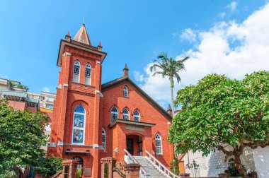 Güzel bir kilise içinde Tamsui, Taipei, Tayvan