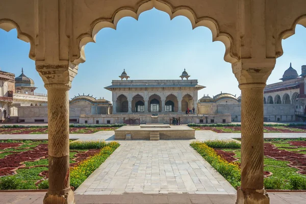 Khas Mahal Und Anguri Bagh Traubengarten Agra Fort — Stockfoto