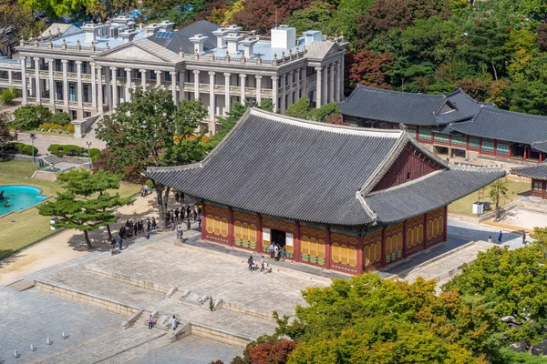 Junghwajeon Hlavní Sál Deoksu Paláce Soul — Stock fotografie