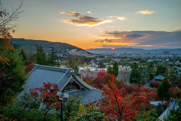 Templo Zenrin Eikando Kyoto Japón Atardecer — Foto de Stock