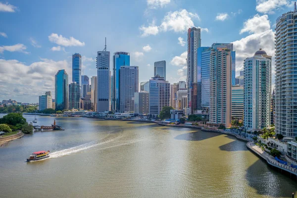 Panorama Brisbane Hlavní Město Queenslandu Austrálie — Stock fotografie