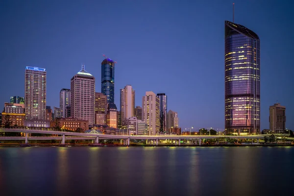 Brisbane Skyline Capitale Queensland Australie — Photo