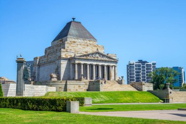 Shrine of Remembrance in Melbourne, Victoria, Australia clipart