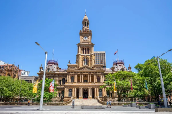 Rathaus Sydney Zentralen Geschäftsviertel — Stockfoto