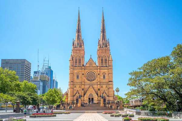 Catedral Santa Maria Sydney Austrália — Fotografia de Stock