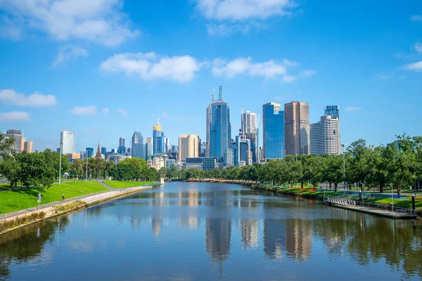 Melbourne City Affärsdistrikt Cbd Australien — Stockfoto