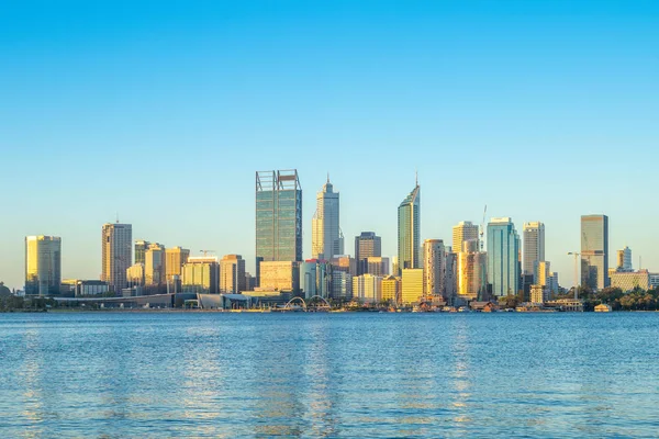 Skyline Perth Noche Australia Occidental — Foto de Stock