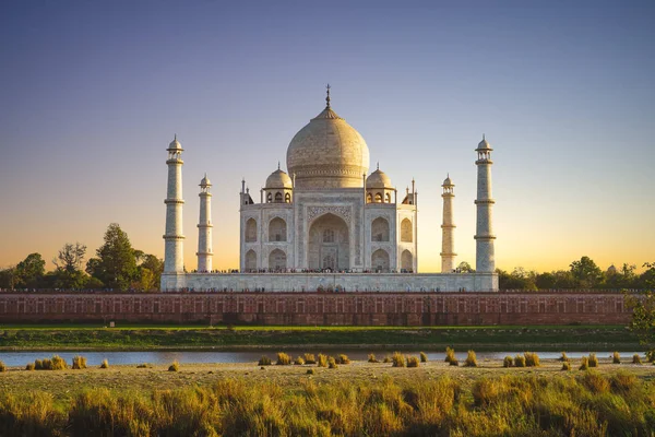 Unesco Taj Mahal Agra India Atardecer — Foto de Stock