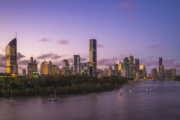 Brisbane Skyline Capital Queensland Australia — Foto de Stock