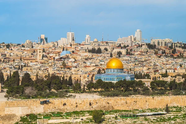 Skyline Cidade Velha Jerusalem Israel — Fotografia de Stock