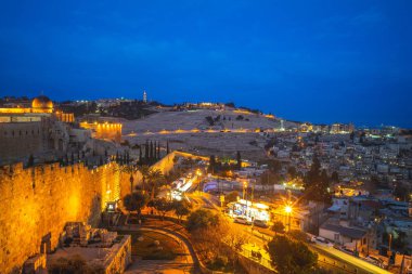 manzarası eski şehir Kudüs, İsrail