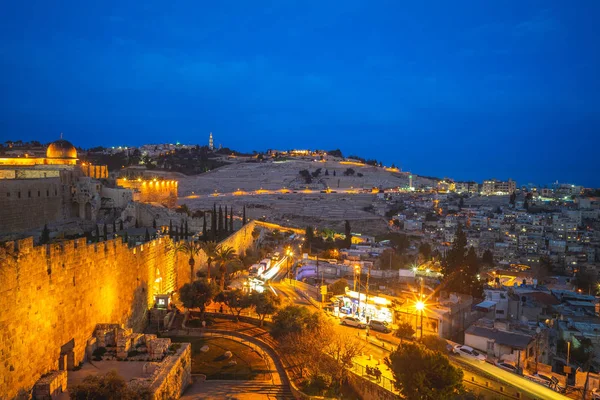 Skyline Старе Місто Єрусалим Ізраїль — стокове фото