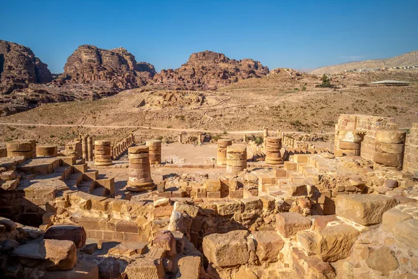 Gran Templo Petra Jordania — Foto de Stock