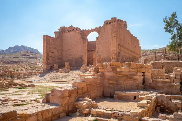 Der Tempel Von Qasr Bint Petra Jordanien — Stockfoto