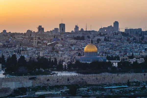 도시의 예루살렘 이스라엘의 스카이 — 스톡 사진