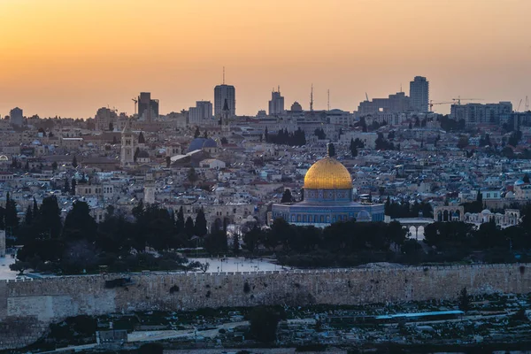 Skyline of old city of jerusalem, israel — Stock Image Skyline Old City Jerusalem Israel Stock Photo