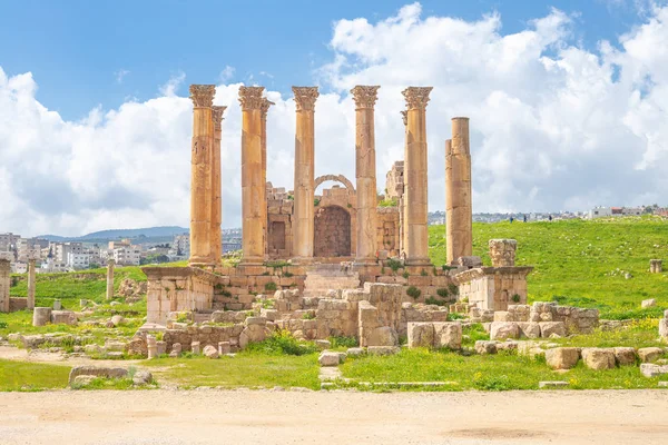 Храм Артемиды Джераше Амман Иордания — стоковое фото