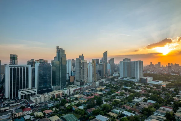 Skyline Makati Manila Filippine — Foto Stock