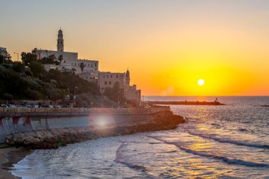 Jaffa Tel Aviv Gezinti görünümünü gece
