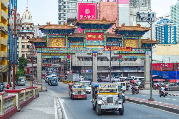 Manila Filipinas Abril 2019 Arco Chino Más Grande Del Mundo — Foto de Stock