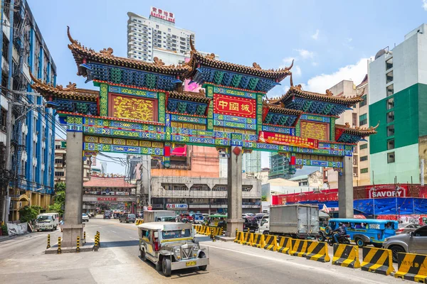 Manila Filipinas Abril 2019 Arco Chino Más Grande Del Mundo — Foto de Stock