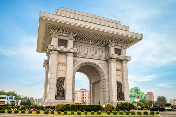 Pyongyang Corea Del Norte Abril 2019 Arco Del Triunfo Arco — Foto de Stock