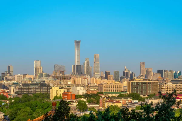 Skyline Von Peking Der Hauptstadt Chinas — Stockfoto