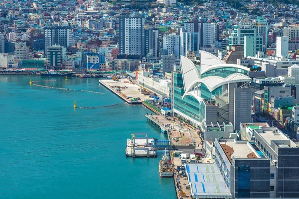 Busan Hamnen Den Största Hamnen Sydkorea — Stockfoto