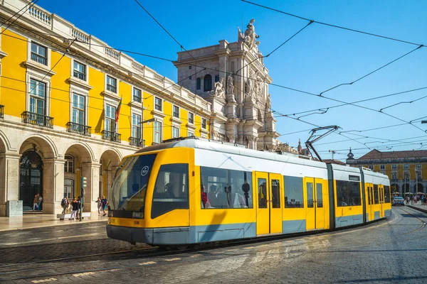 Lisszabon Portugália Szeptember 2018 Lisszaboni Táj Praca Comercio Arco Rua — Stock Fotó