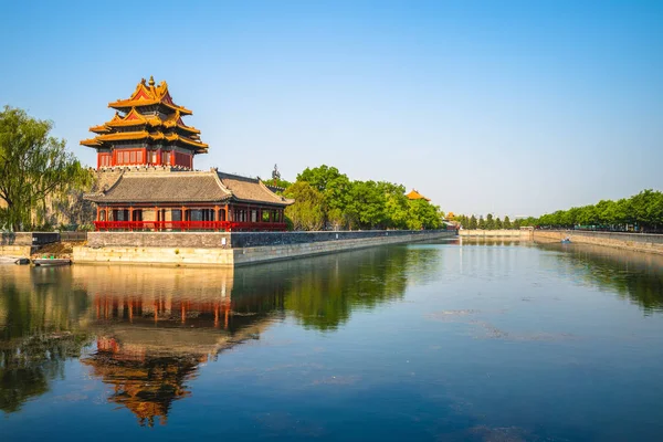 Sudut Menara Kota Terlarang Beijing China — Stok Foto