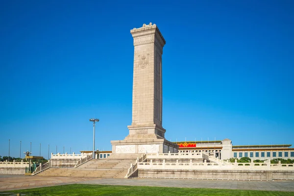 Beijing China May 2019 Monument People Heroes Ten Story Obelisk — Stock Photo, Image