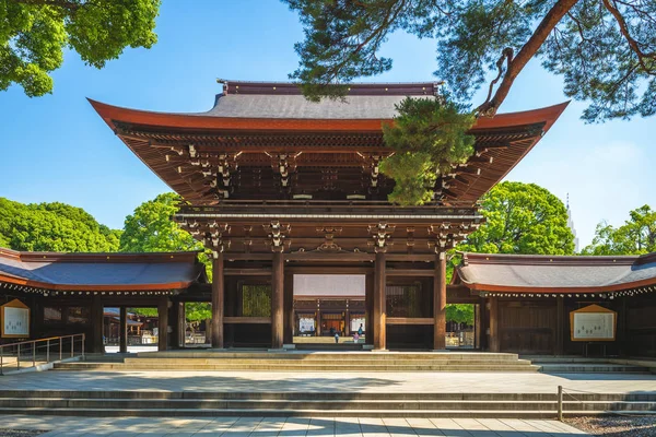 Hlavní Síň Svatyně Meiji Tokiu Japonsko — Stock fotografie