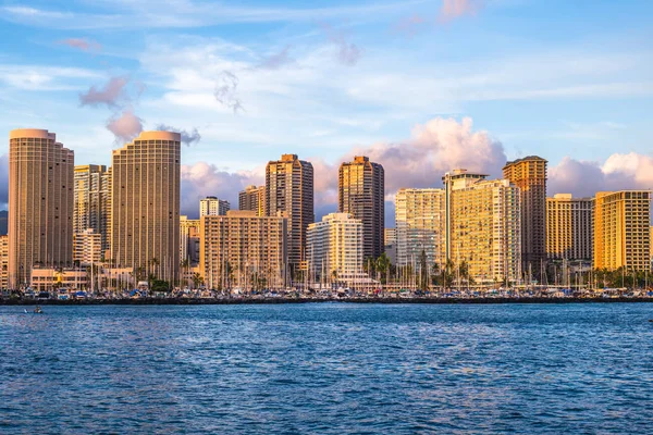 Oahu Adası Hawaii Deki Honolulu Şehri — Stok fotoğraf