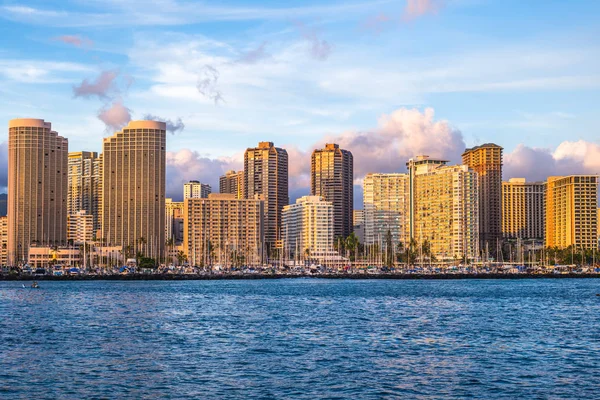 Stadtbild Von Honolulu Auf Der Insel Oahu Hawaii — Stockfoto