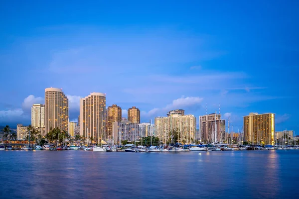 Stadtbild Von Honolulu Auf Der Insel Oahu Hawaii — Stockfoto