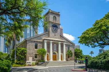 Honolulu'daki Kawaiahao Kilisesi, Oahu, Hawaii