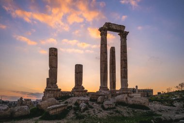 Tapınak Herkül Amman Kalesi Ürdün