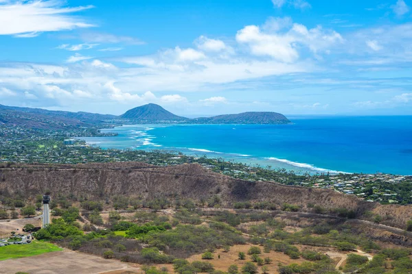 Vista Aérea Isla Oahu Hawái — Foto de Stock