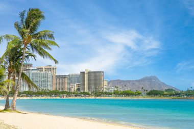 Oahu Adası, Hawaii 'deki Honolulu şehri.