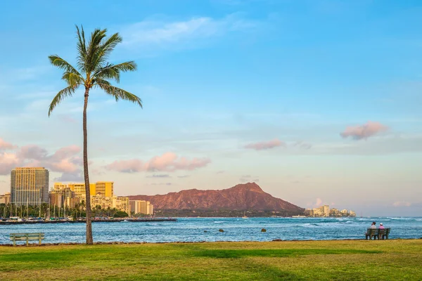 Paisagem Urbana Honolulu Ilha Oahu Hawaii Nós — Fotografia de Stock