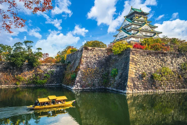Osaka Castle Tourist Boat Moat — Stock Photo, Image