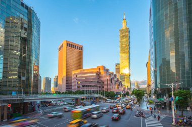 Xinyi ilçe ve taipei 101 gökdelen