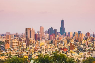 Tayvan, Kaohsiung şehrin havadan görünümü