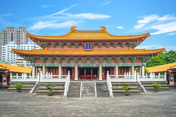 Konfuciusský Chrám Taichung Tchaj Wanu Překlad Čínských Postav Dacheng Hall — Stock fotografie