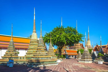 Wat Pho, Bangkok Tayland 'dan Phra Chedi Rai